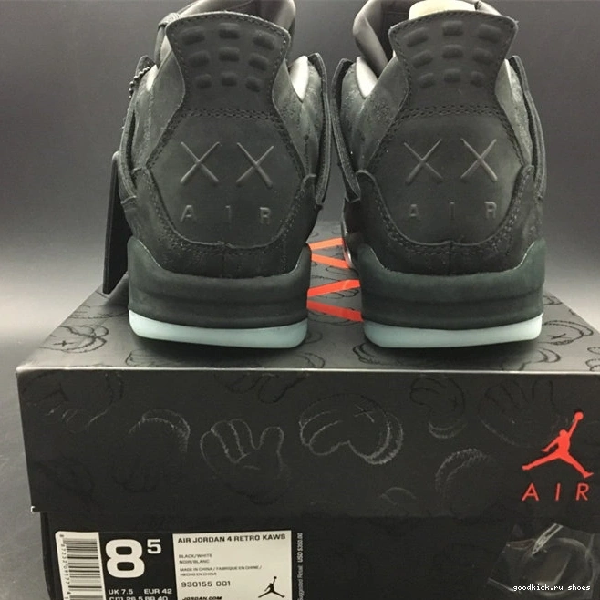 Retro 930155- 3873 Kaws Seasonal 4 Jordan Black 1024